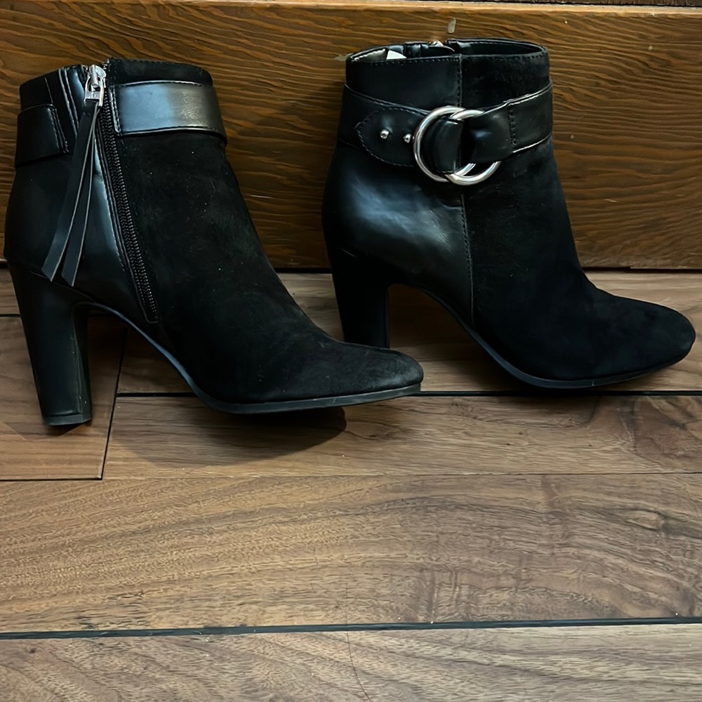 Sam Edelman Black Leather Booties